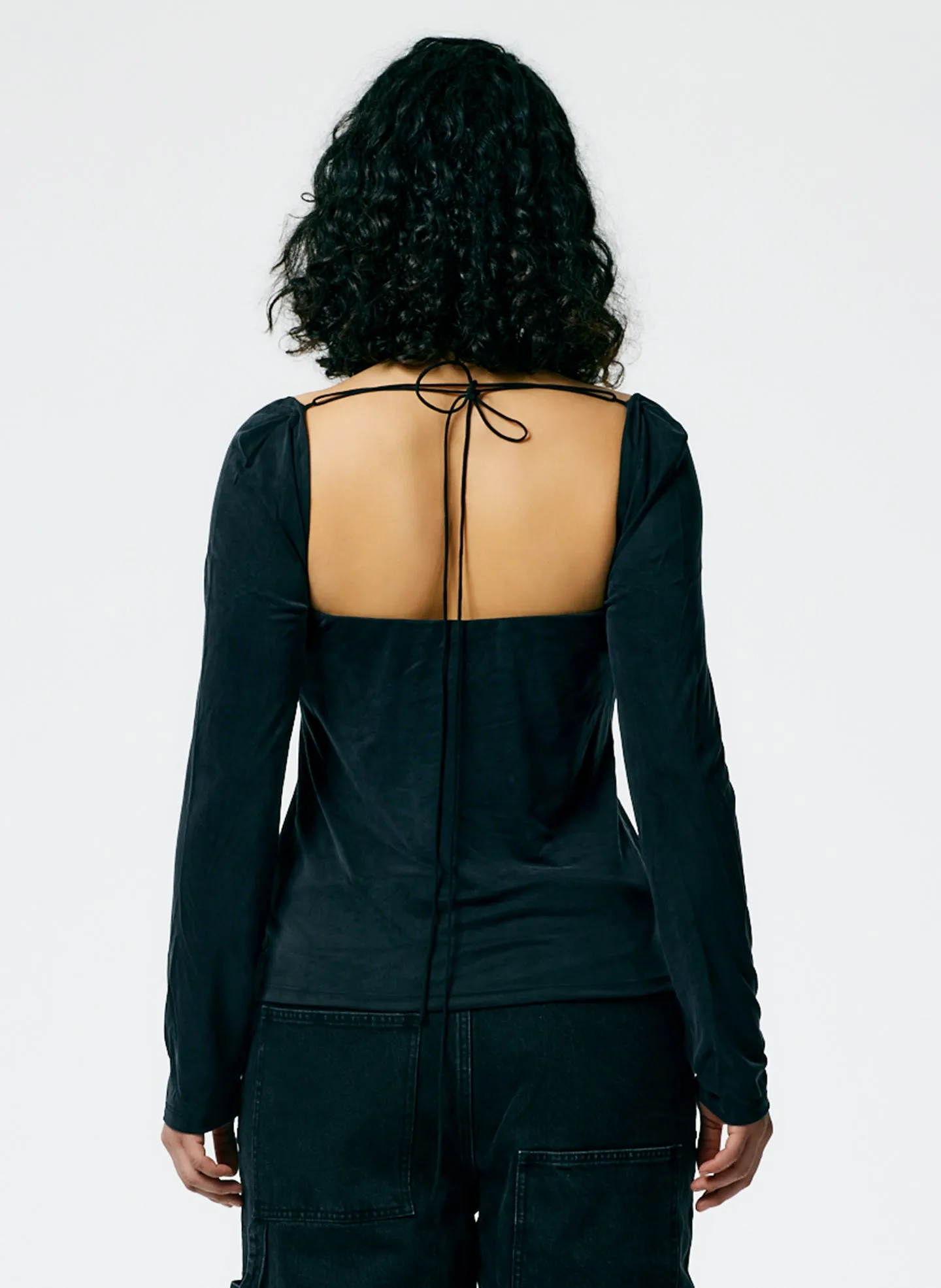 Deeba Cupro Strapless Convertible Top