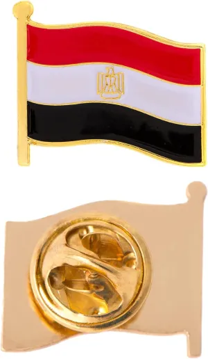 Desert Cactus Egypt Lapel Pin Country Enamel Made of Metal Souvenir Hat Men Women Patriotic (Waving Flag Pin)