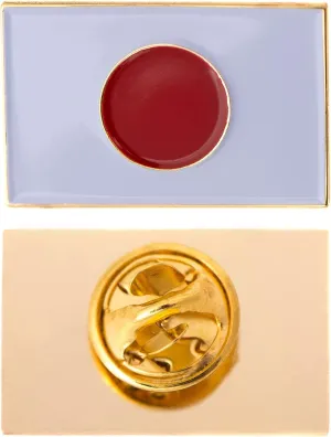 Desert Cactus Japan Flag Lapel Pin Country Enamel Made of Metal Souvenir Hat Men Women Patriotic Japanese (Rectangle Pin)