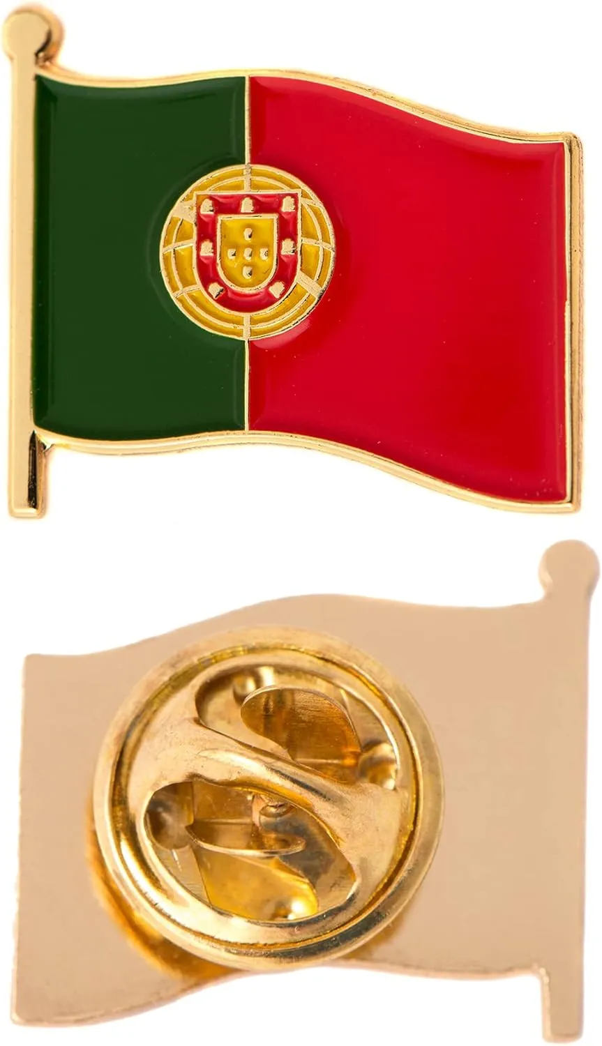 Desert Cactus Portugal Lapel Pin Country Enamel Made of Metal Souvenir Hat Men Women Patriotic Portuguese (Waving Flag Lapel Pin)