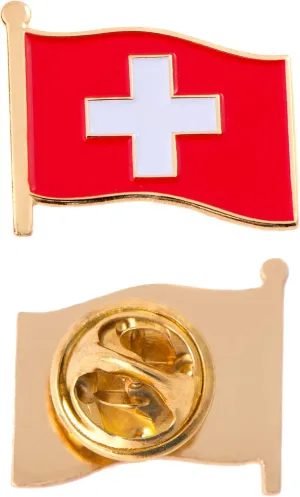 Desert Cactus Switzerland Lapel Pin Country Flag Enamel Souvenir Made of Metal Hat Men Women Patriotic Swiss (Waving Flag Lapel Pin)