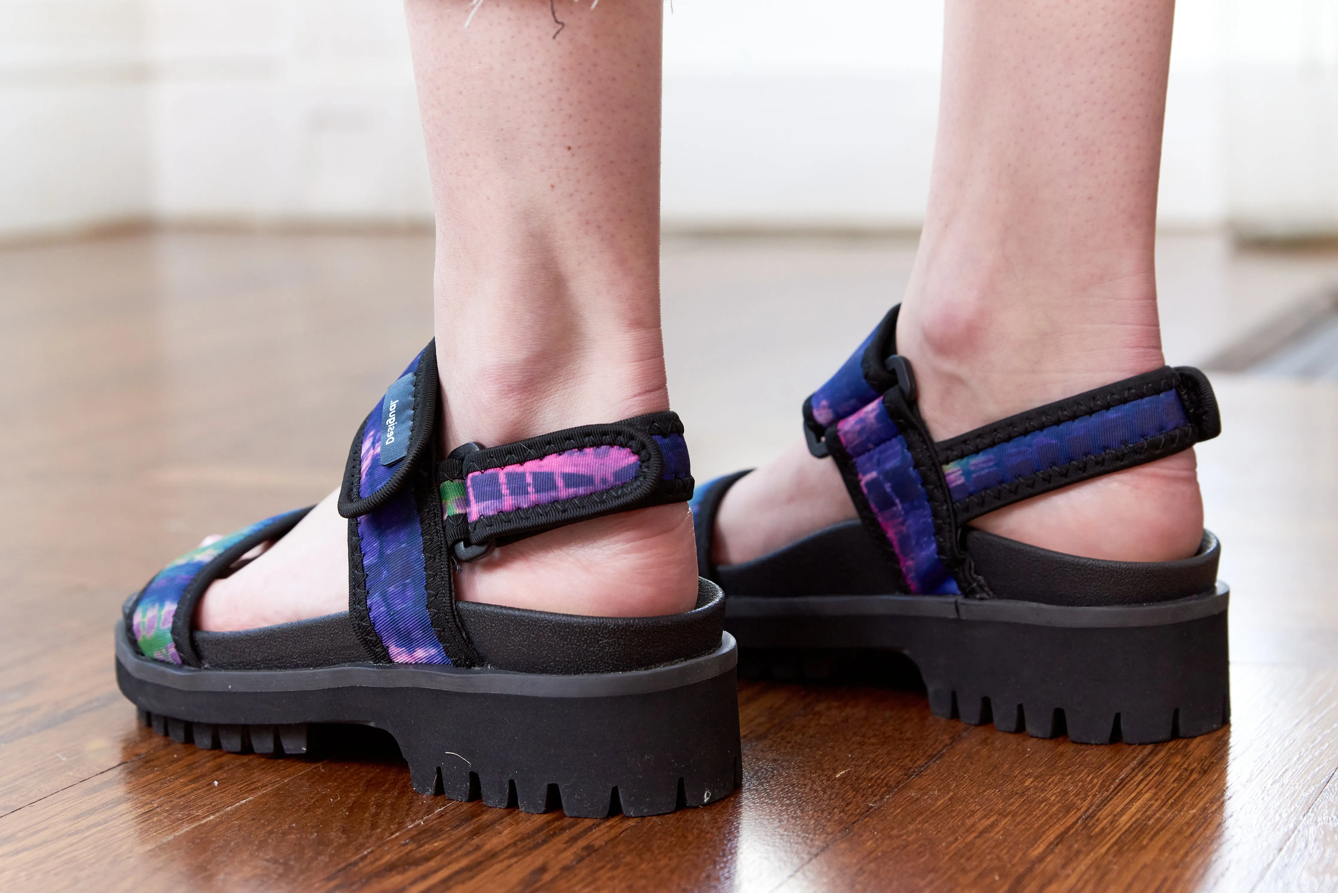 Desigual, neoprene purple tie-dye trekking sandals