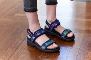 Desigual, neoprene purple tie-dye trekking sandals
