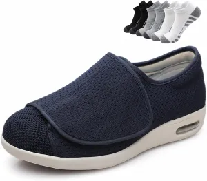 Diabetic Shoes,Wide Adjustable Straps and Shock Absorbing Soles for Sensitive Feet