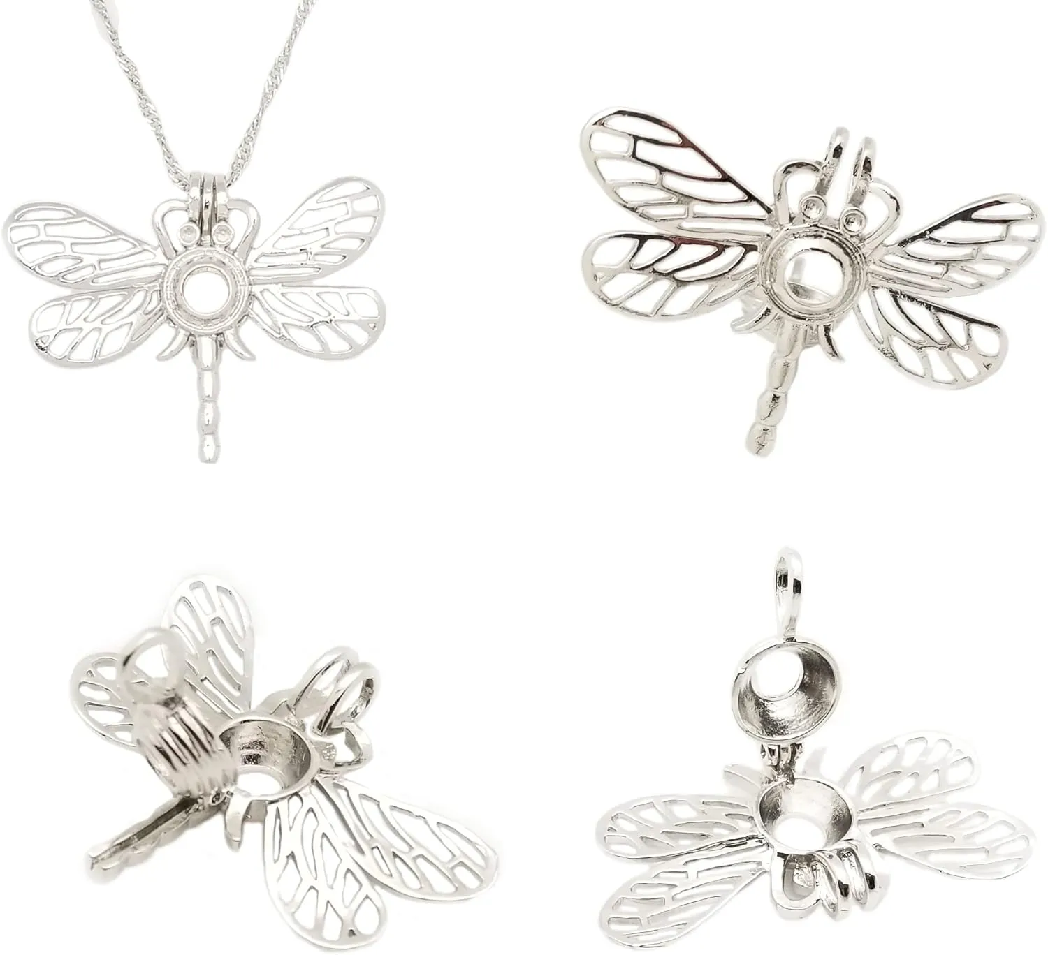 Dragon Fly Love Pearl Necklaces