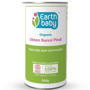 EarthBaby 100% Certified Natural Ubtan Sunni Pindi Bath Powder Pack- 500 gm