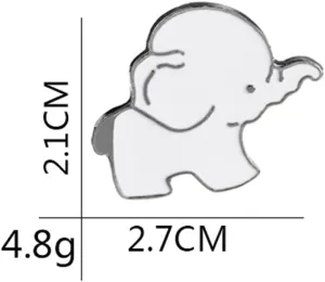 Elephant Awesome Brooch Cartoon Enamel Brooch Pin Jacket Lapel Metal Pins Brooches Badges Exquisite Jewelry Accessories