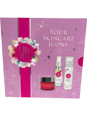 Ella & Jo Pink Skin Care Set Hydrating Cleansing Mist & Serum