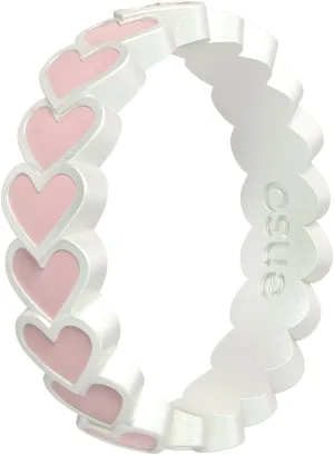 Enso Rings Hearts Accent Silicone Ring Collection