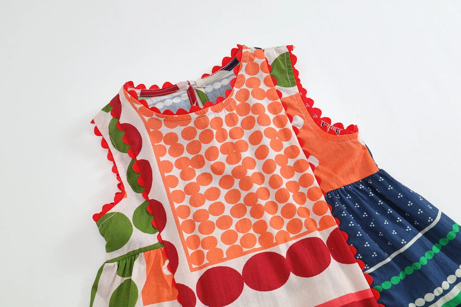Ethnic Style Sleeveless Patchwork Dress