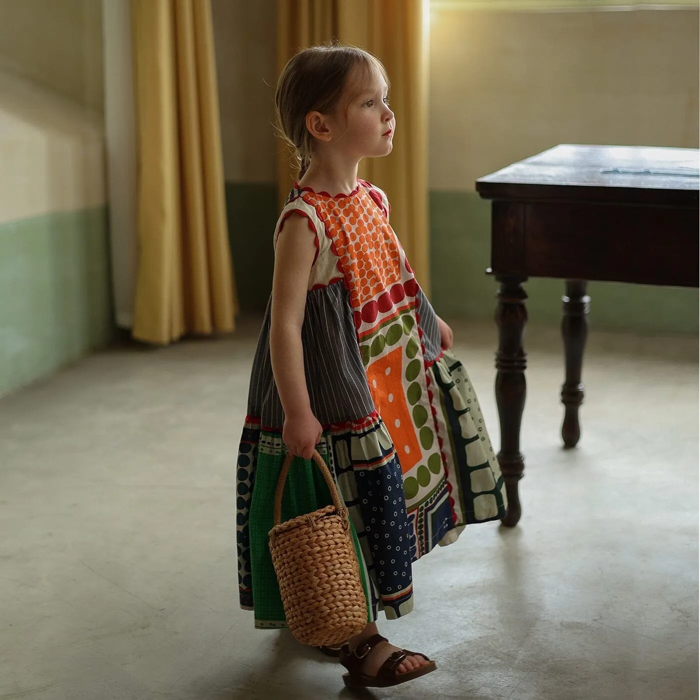 Ethnic Style Sleeveless Patchwork Dress