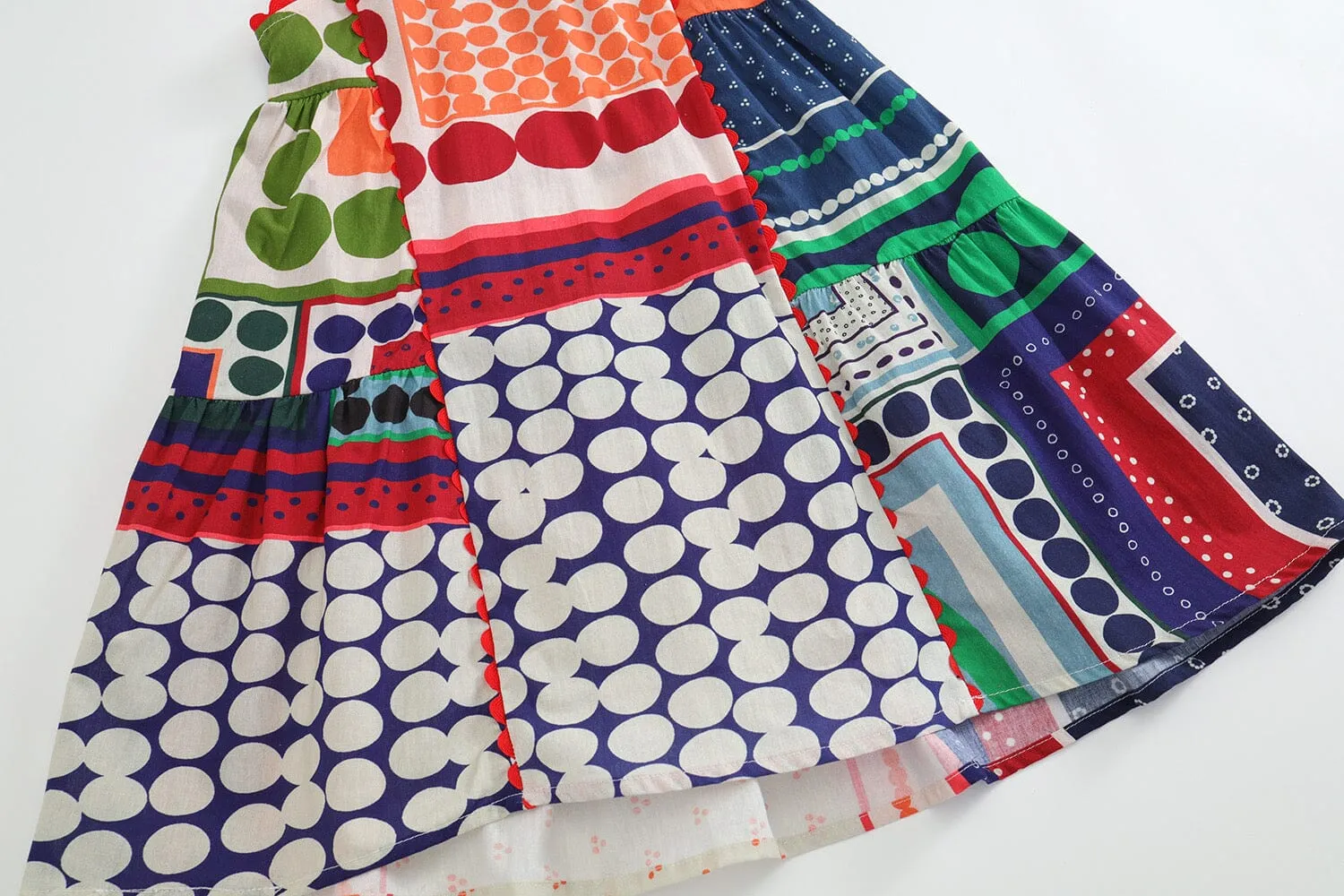 Ethnic Style Sleeveless Patchwork Dress