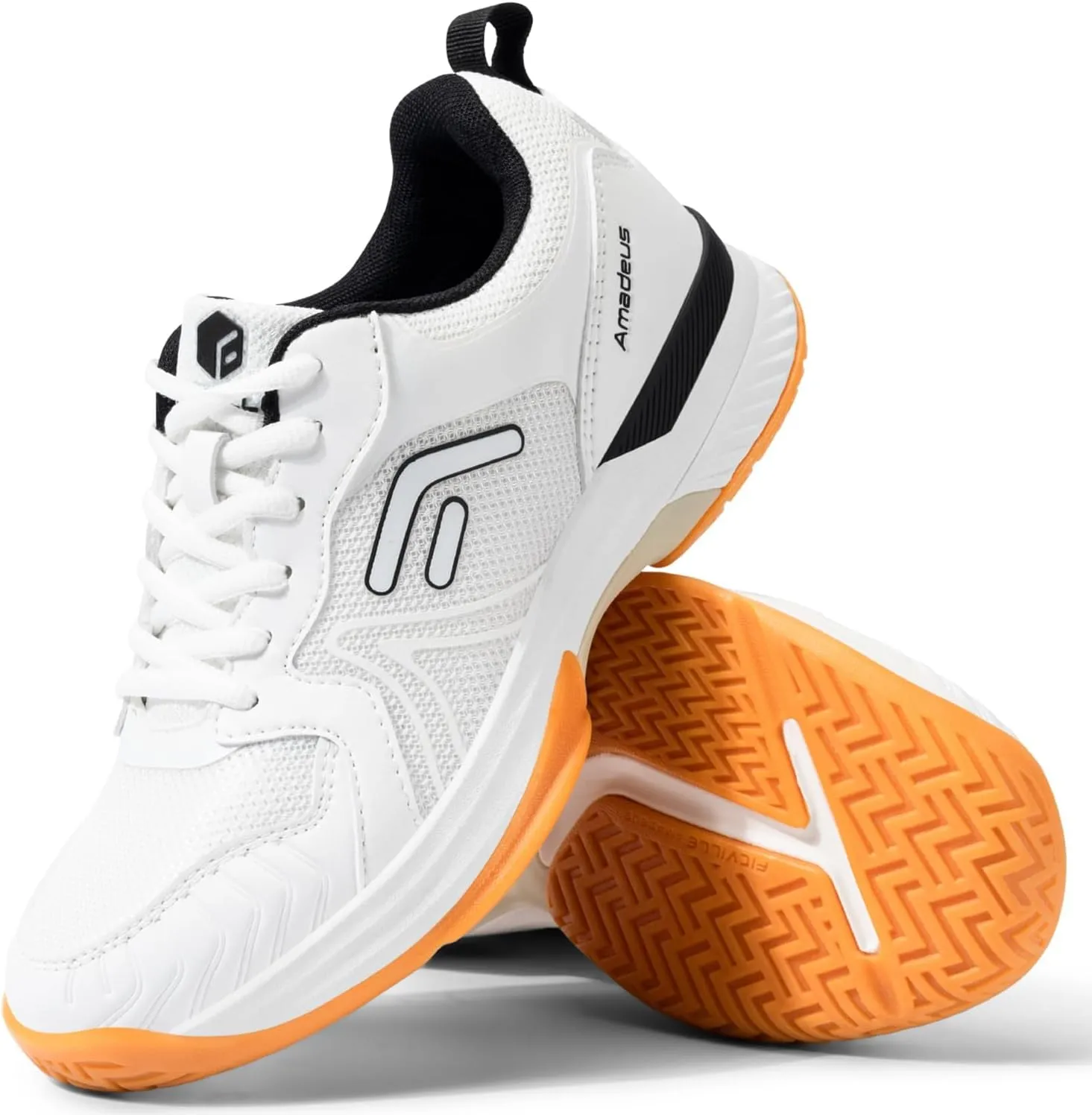 FitVille Wide Pickleball Shoes for Women Cloud-Like Lightweight Womens Tennis Shoes with Arch Support, Wide Toe Box Breathable Court Shoes for Racketball, Badminton