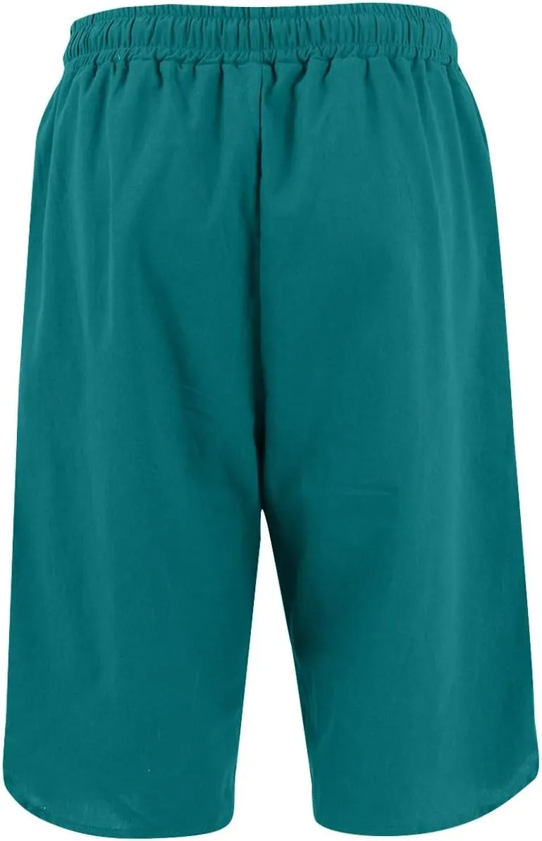 FlekmanArt Womens Capris for Summer Cotton Linen Pants Casual 2025 Loose Comfy Elastic Waist Cropped Trouser Beach Clothes