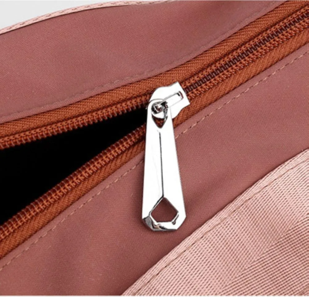 Foldable Tote Bag With Zipper, Large Purses for Women Shoulder Bag,Top Handle Satchel Handbag for Travel Work S-1099