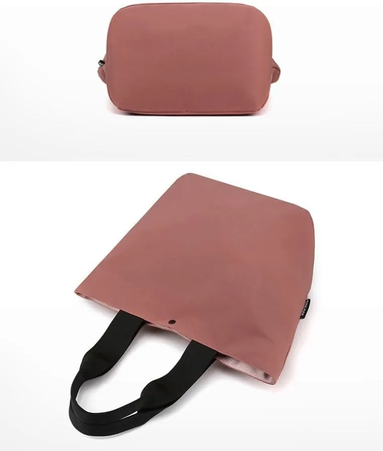 Foldable Tote Bag With Zipper, Large Purses for Women Shoulder Bag,Top Handle Satchel Handbag for Travel Work S-1099