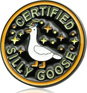 Funny Goose Enamel Pins, Fashion Cute Silly Goose Pin, Novelty Accessories Fun Pins for Backpacks, Hats, Bags, Jackets, Coats