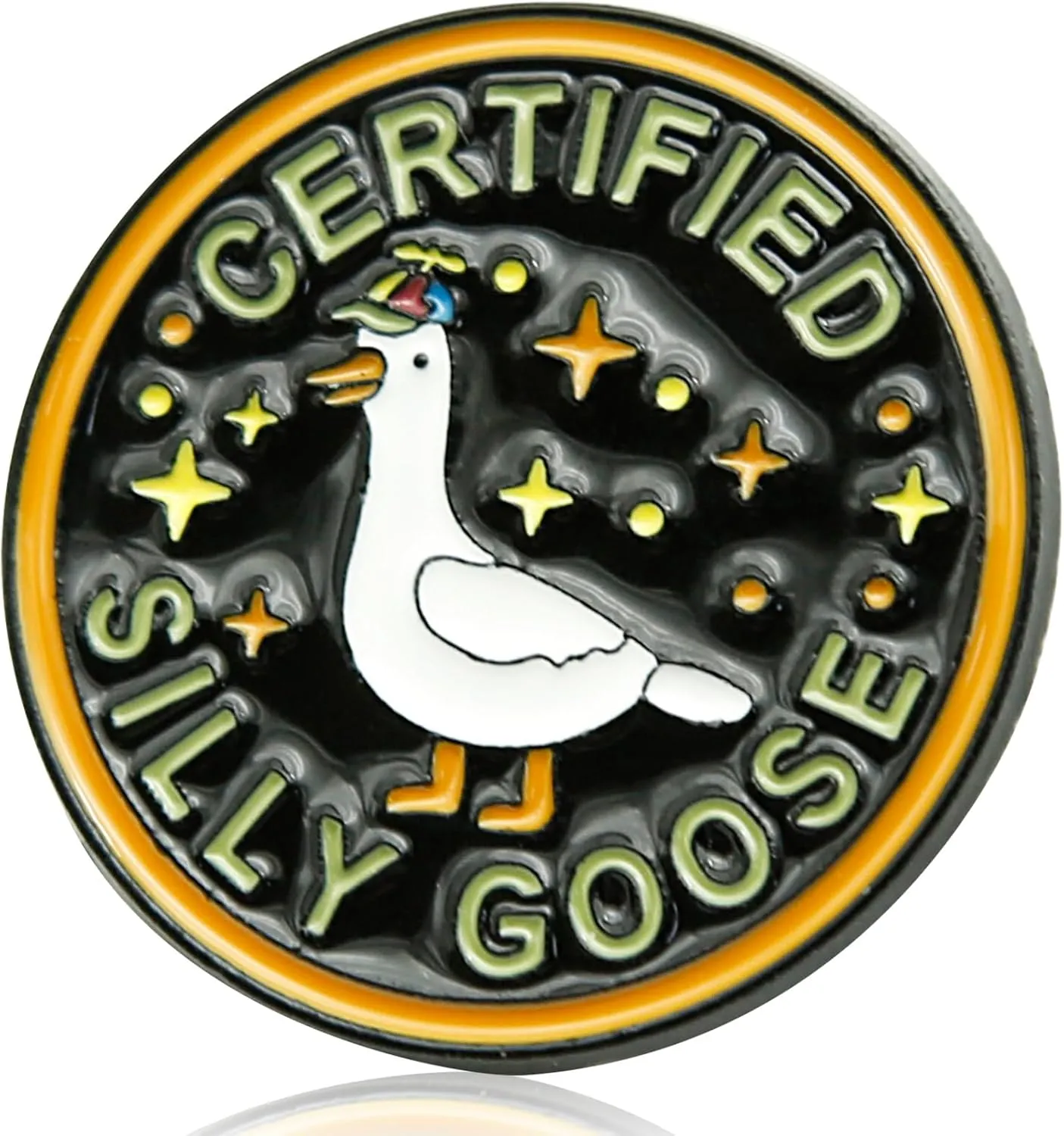 Funny Goose Enamel Pins, Fashion Cute Silly Goose Pin, Novelty Accessories Fun Pins for Backpacks, Hats, Bags, Jackets, Coats