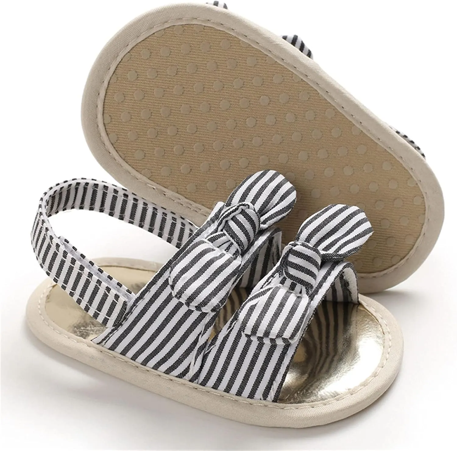 Girls Kids Adjusted Hook Loop Strap Sandals Canvas Flat Wide Shoes Baby Childrens Summer Light Cool Shoes Fashion
