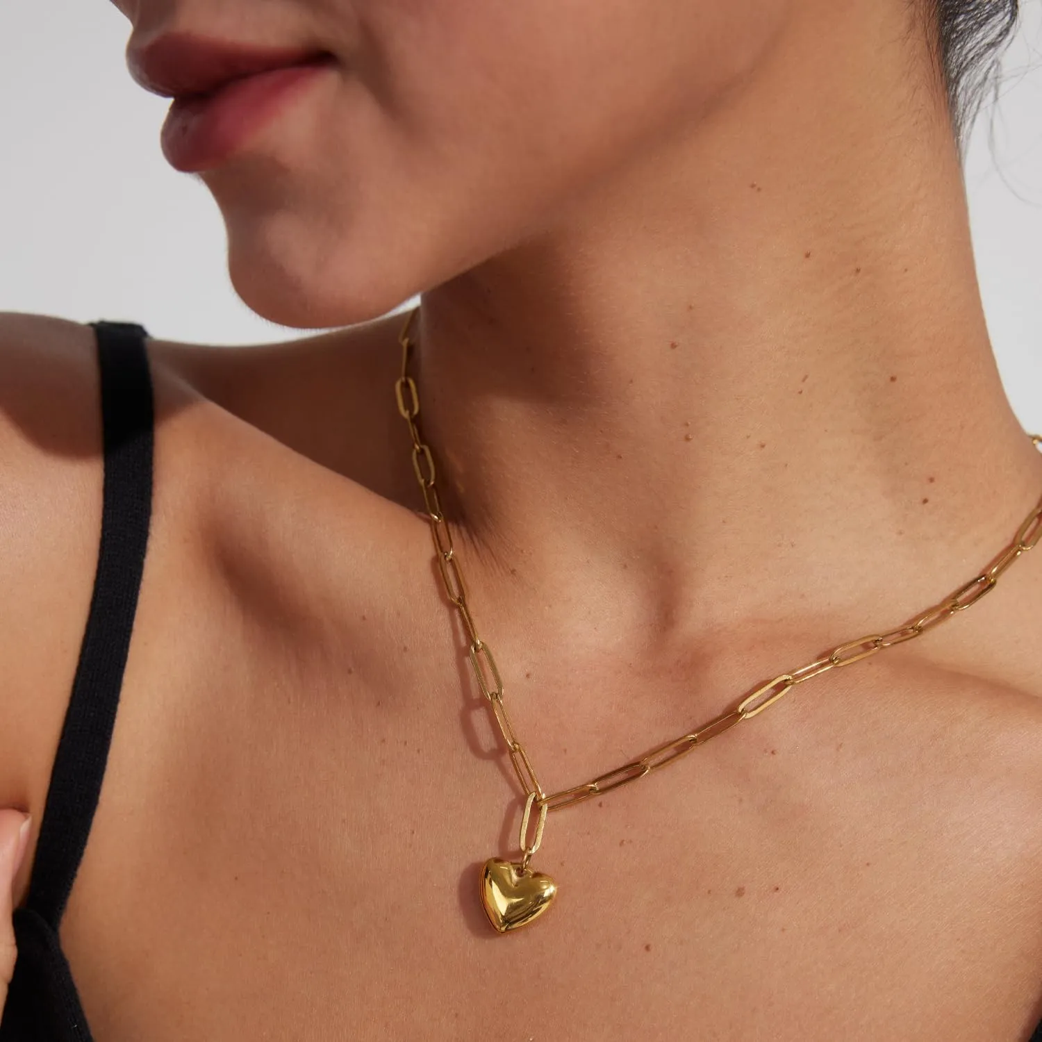 Gold & Silver Heart Pendant Necklace for Women - Trendy Stuff, Birthday & Daughter Gifts