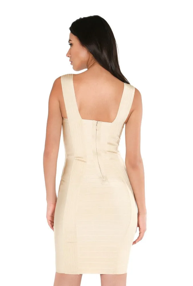 Gold Bandage Dress