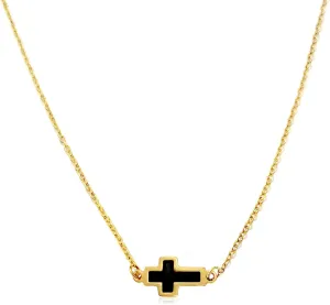 Gold Cross Necklaces for Women, Dainty Gold Cross Pendant 18k Cross Jewelry womens Faith Necklace Charm Simple Necklaces