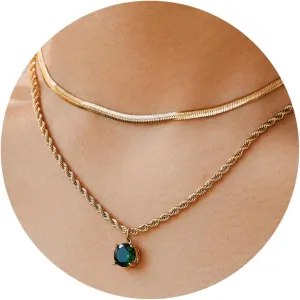 Gold Necklace for Women 14K Dainty Gold Necklaces for Women Cross Chain with Jewelry Layered Necklaces for Women