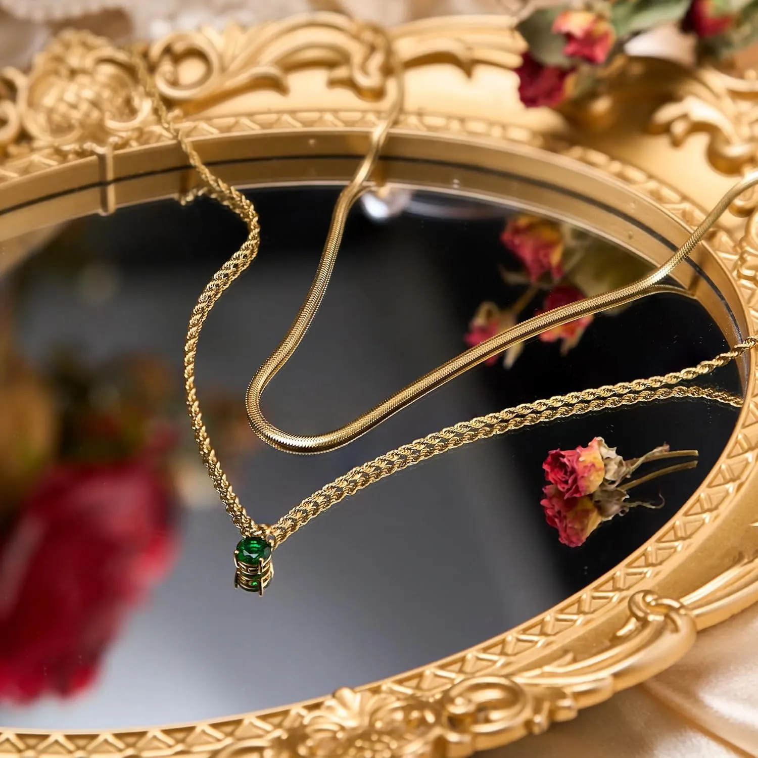 Gold Necklace for Women 14K Dainty Gold Necklaces for Women Cross Chain with Jewelry Layered Necklaces for Women