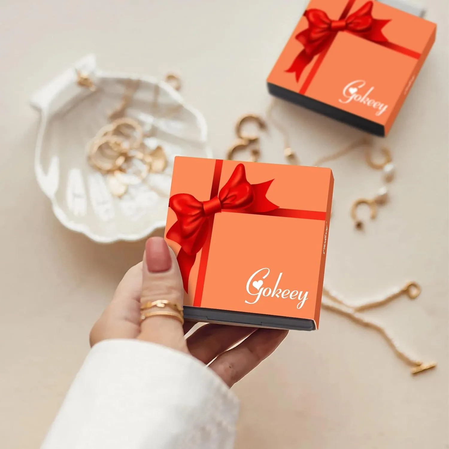 Gold Silver Hand Chain Bracelet for Women, Ring Bracelet Hand Chain Dainty Finger Ring Slave Bracelet Gold Silver Hand Jewelry for Women Trendy