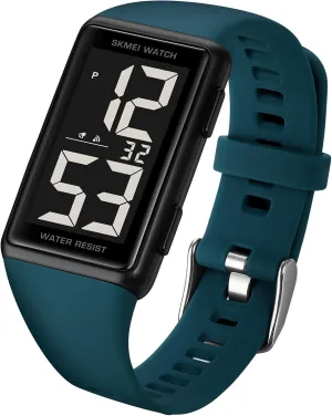 Gosasa Square Men's and Women's Leisure Sports Digital Watch Multifunctional Sports Watch Digital Dial Waterproof LED Watch Fashion Minimalist Design