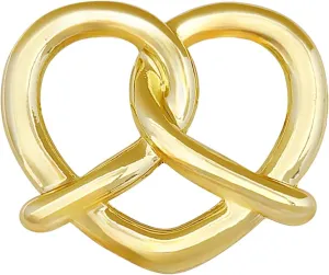 Heart Brooch Pins for Women Gold Enamel Lapel Pin Shawl Clips Sweater Coat Decor Accessories Jewelry Gifts
