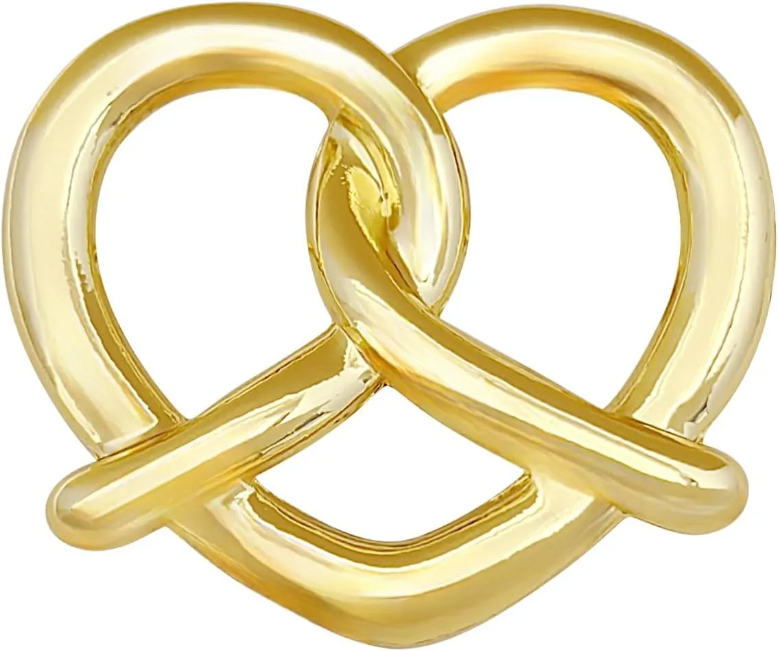 Heart Brooch Pins for Women Gold Enamel Lapel Pin Shawl Clips Sweater Coat Decor Accessories Jewelry Gifts