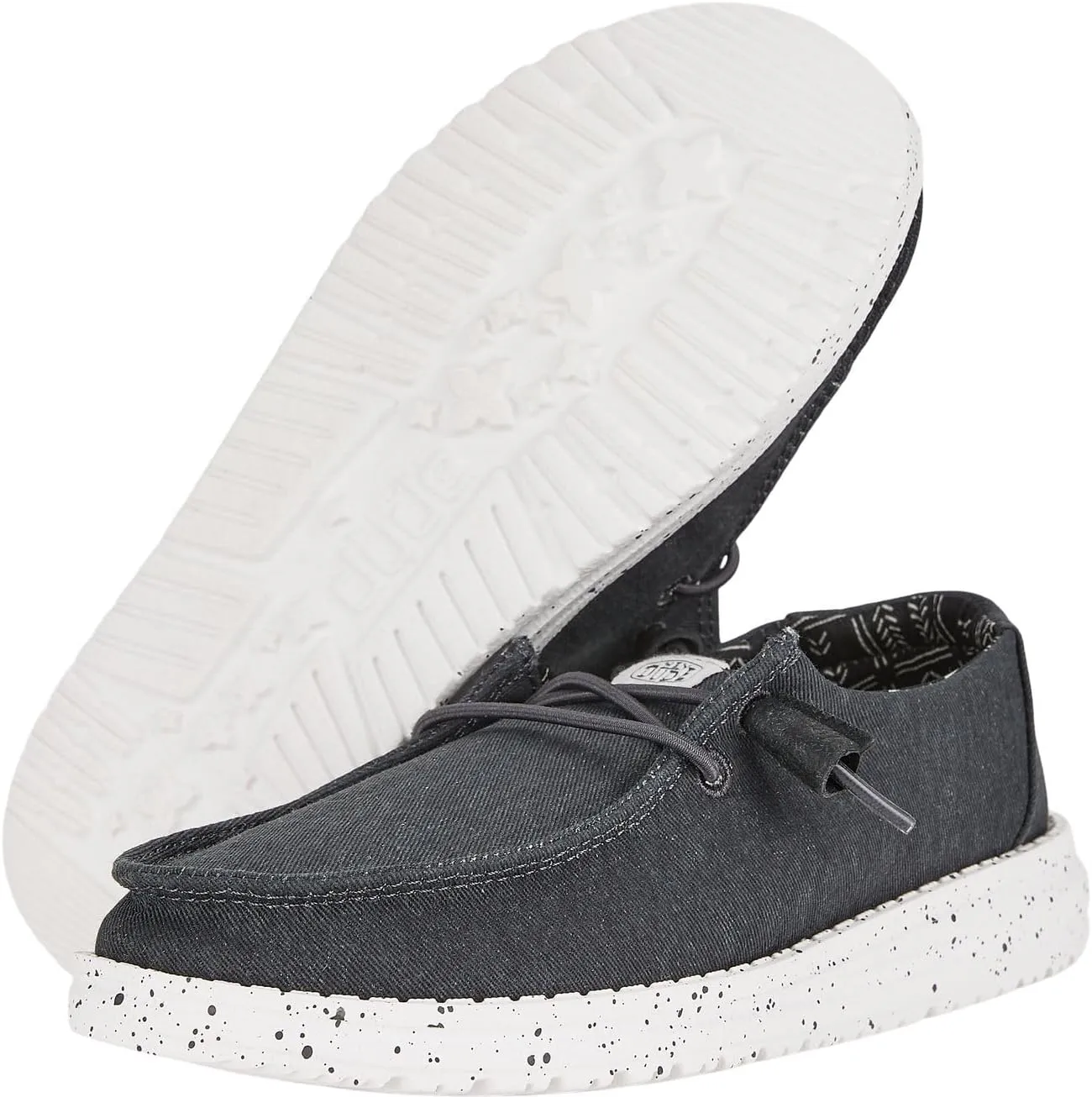 Hey Dude Girl's Wendy Stretch Canvas | Youth's Shoes | Youth Slip-on Loafers | Comfortable & Light-Weight