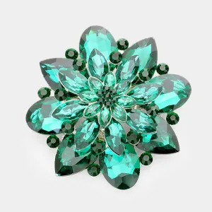 iLLASPARKZ Crystal Flower Pin Brooch