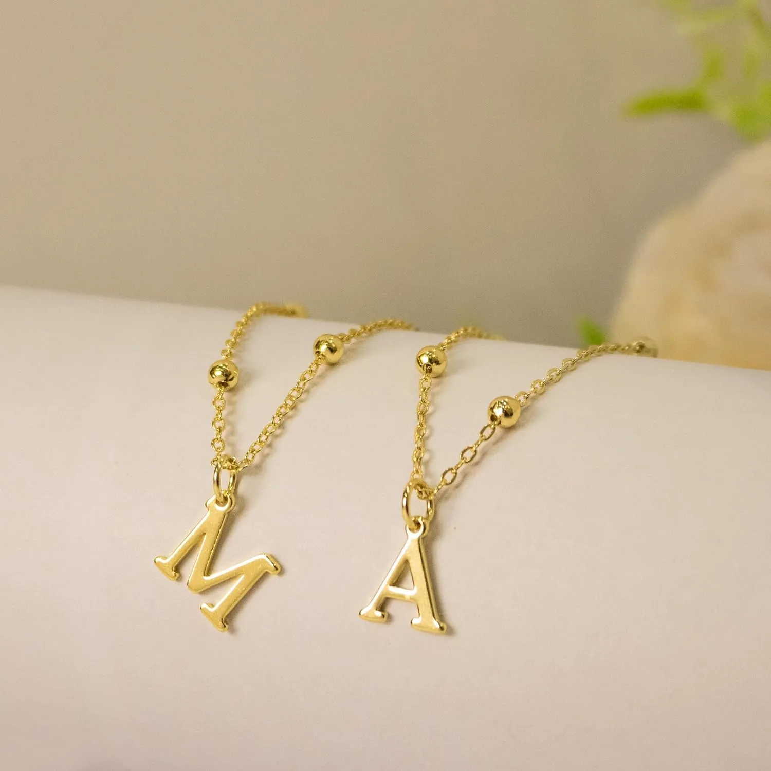Initial Necklaces for Women, Dainty A-Z Pendant Letter Charm Necklace Personalized Name Necklaces for Women Trendy Jewelry Gift