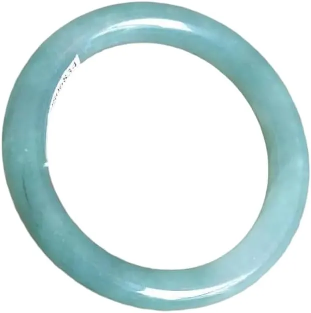 Jadeite Jade Oil Green Light Blue round Bar Bracelet