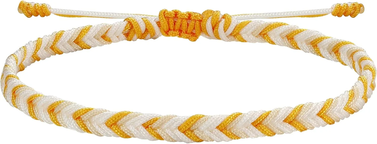 JENDEAR SHINE Rope Anklet for Women, Sweet Candy Color Anklet Handwoven Adjustable, Summer Beach Ocean Ornament Gifts