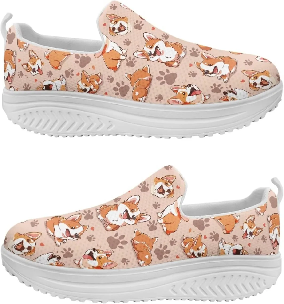 JoyLamoria Animal Print Womens Shoes Work Casual Fashion Tennis Soft Workout Cushion Comfort Knit Upper Running Orthopedic