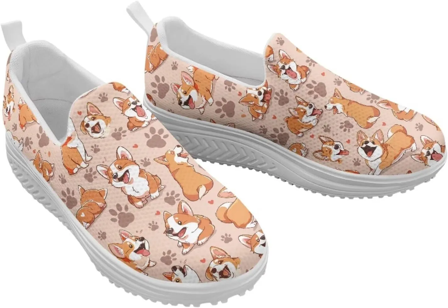 JoyLamoria Animal Print Womens Shoes Work Casual Fashion Tennis Soft Workout Cushion Comfort Knit Upper Running Orthopedic