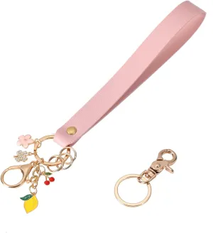 Keychain Wristlet,Wristlet Keychain for Women,Wristlet Keychain,Wristlet for Keys,Leather Wristlet Keychain