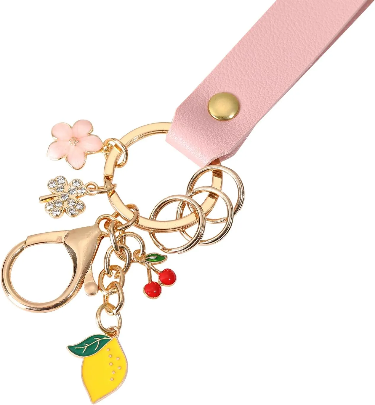 Keychain Wristlet,Wristlet Keychain for Women,Wristlet Keychain,Wristlet for Keys,Leather Wristlet Keychain