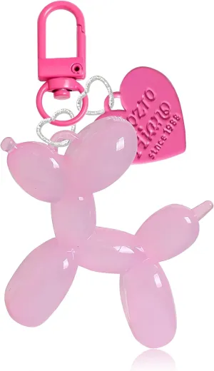 LAEKOU Jelly Balloon Dog Design Keychain for Women, Cute Girls Key Chain, Bag Charms Accessories for Car Purse Backpack