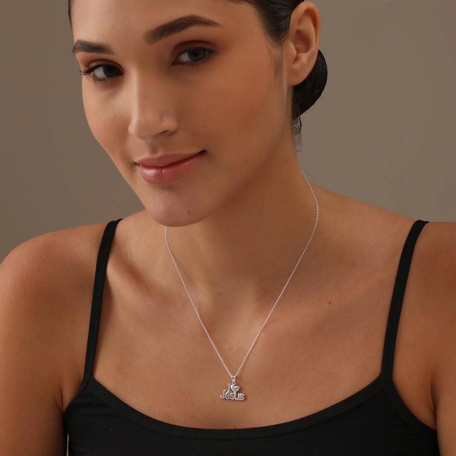 LeCalla Silver Cross Pendant Necklace Jewelry | Solid 925 Sterling Silver Cross Necklace for Men Women