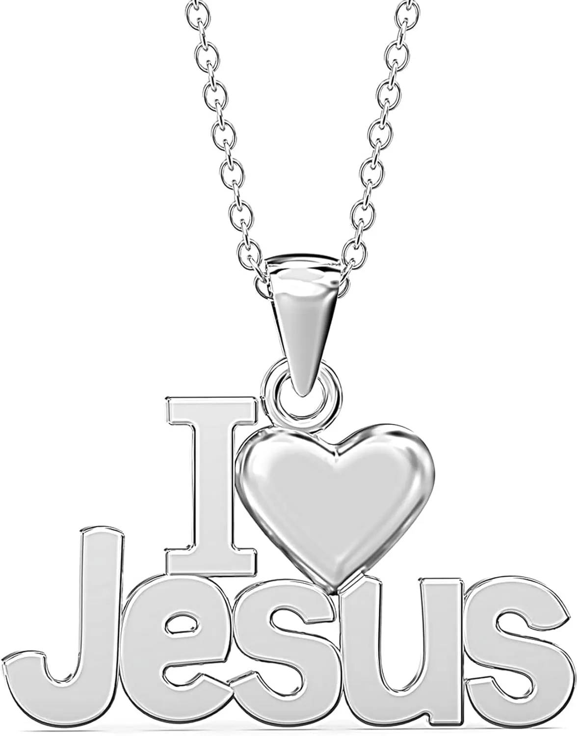 LeCalla Silver Cross Pendant Necklace Jewelry | Solid 925 Sterling Silver Cross Necklace for Men Women