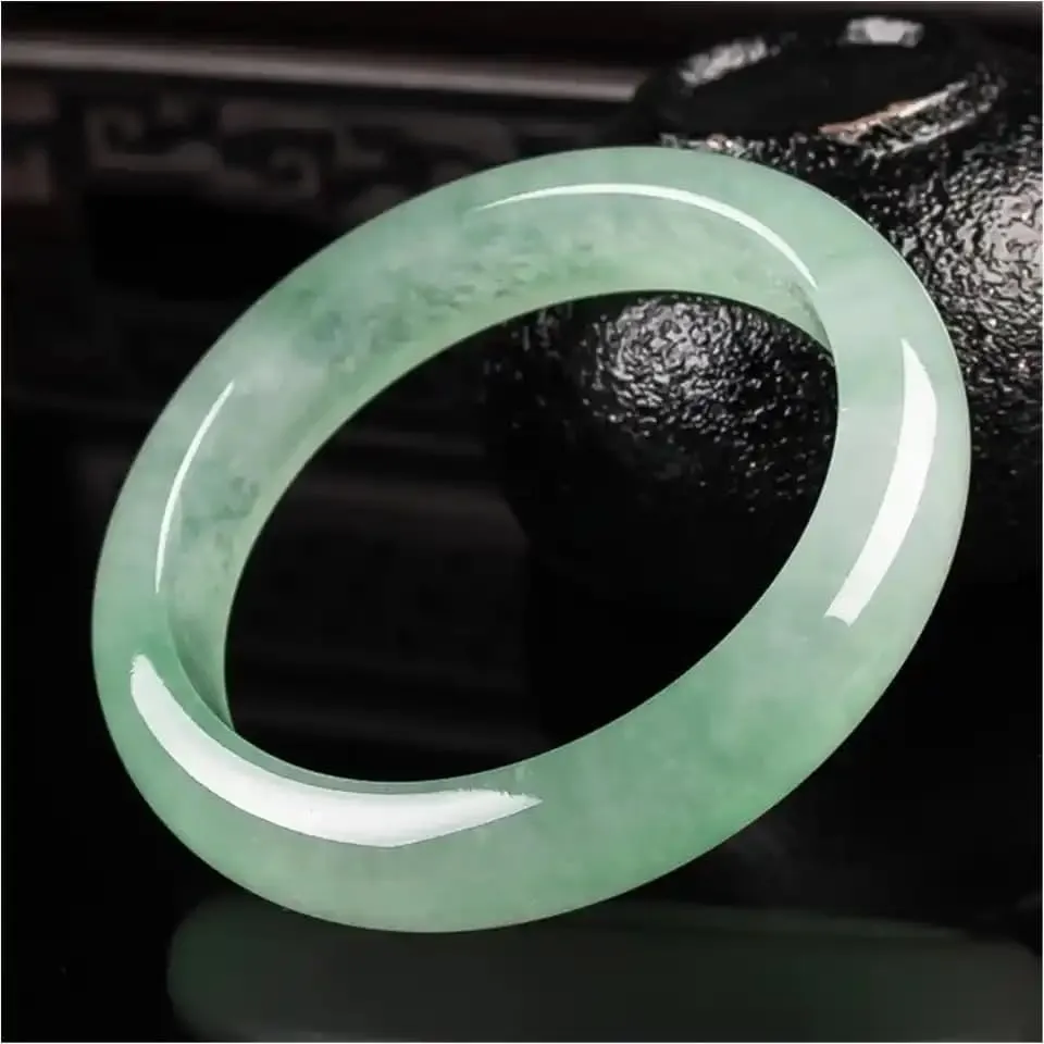 Light Green Jade Bracelet Fashion Accessories Jadeite Natural Charm Jewelry Women
