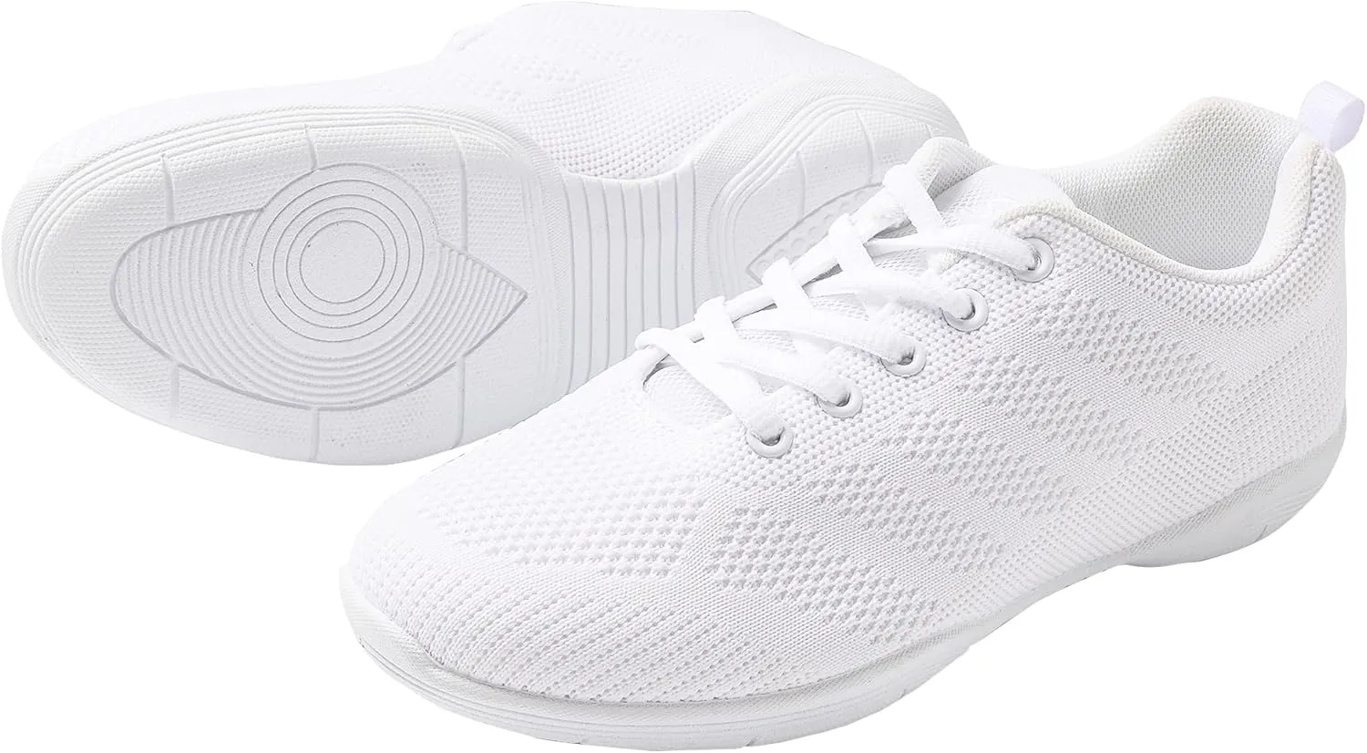 Linodes Cheer Shoes Cheerleading Shoe for Women and Girls with Breathable Upper and Rubber Sole Dance Multifunctional Walking Shoes Anti-Slip