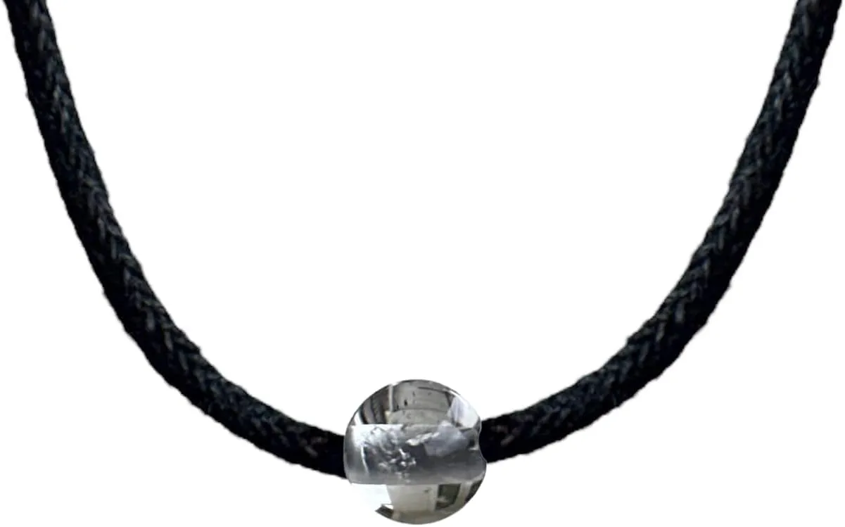 Luck Strings Bead Choker Necklace for Men and Women - Simple, Minimalist, Lightweight and Adjustable Beaded Cord Choker