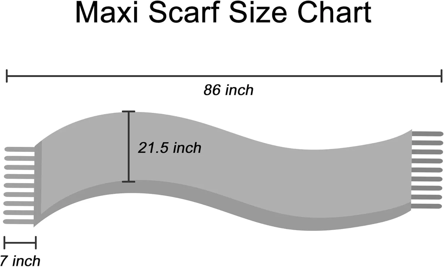 MaxiI Winter Scarf for Women Tassels Blanket Scarf Womens Wraps and Shawls