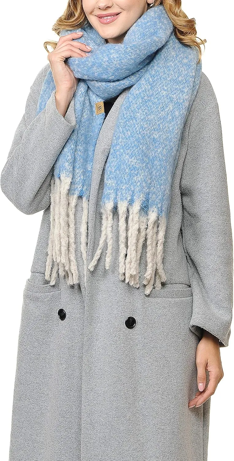 MaxiI Winter Scarf for Women Tassels Blanket Scarf Womens Wraps and Shawls