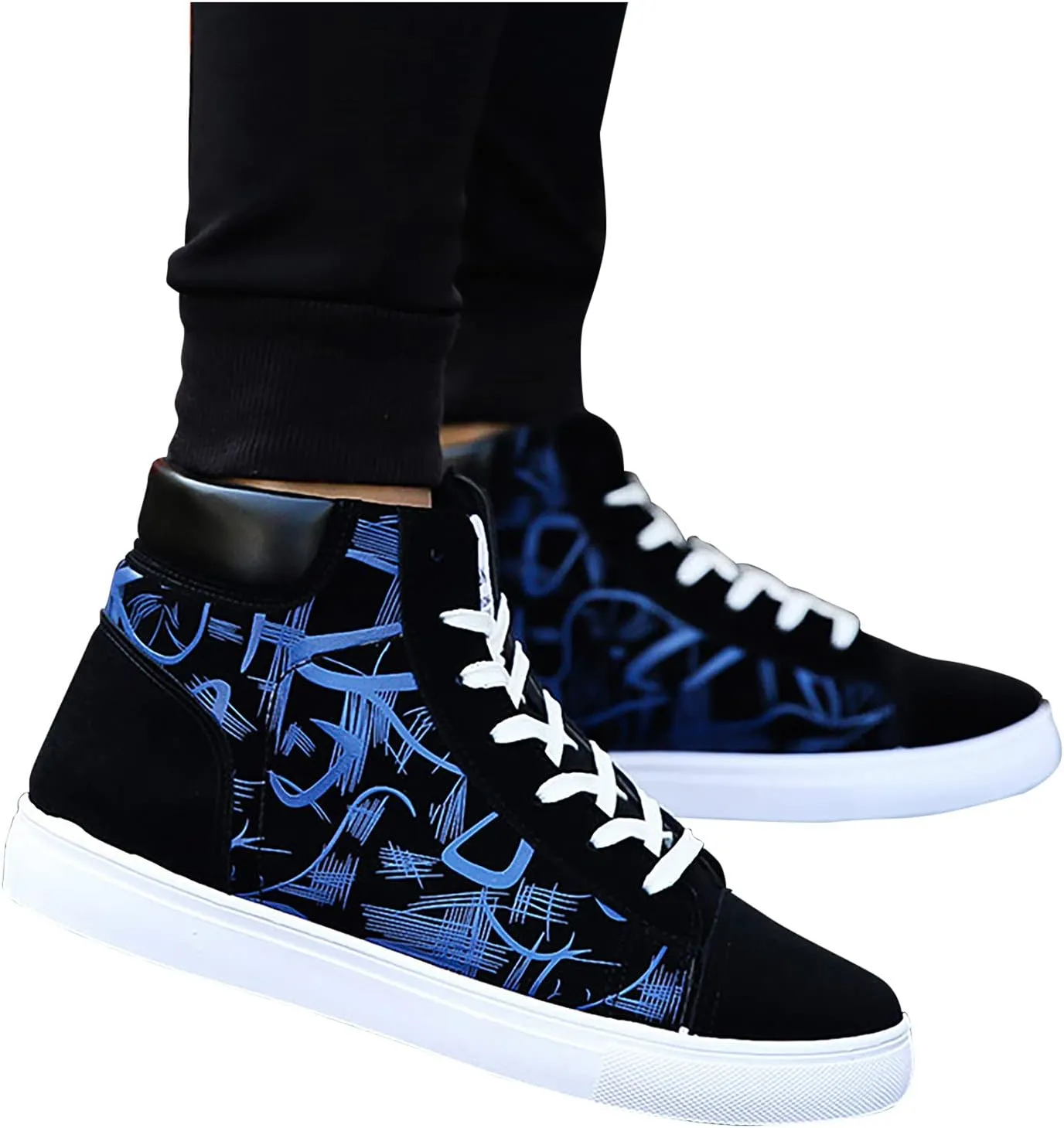 Mens Breathable Slip On Dress Shoes Slip On Lightweight Breathable Fashion Sneaker Elastic Fly Woven Mesh Shoes